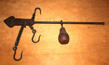 Load image into Gallery viewer, Antique Steelyard Balance Beam Scale W/ Markings And Weight
