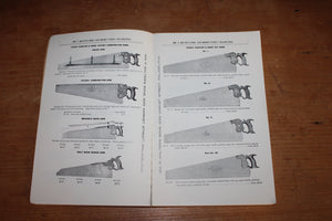 Original Wood Worker's Tools Wm. P. Walter's Sons Catalogue Sevent Edition - Reprint