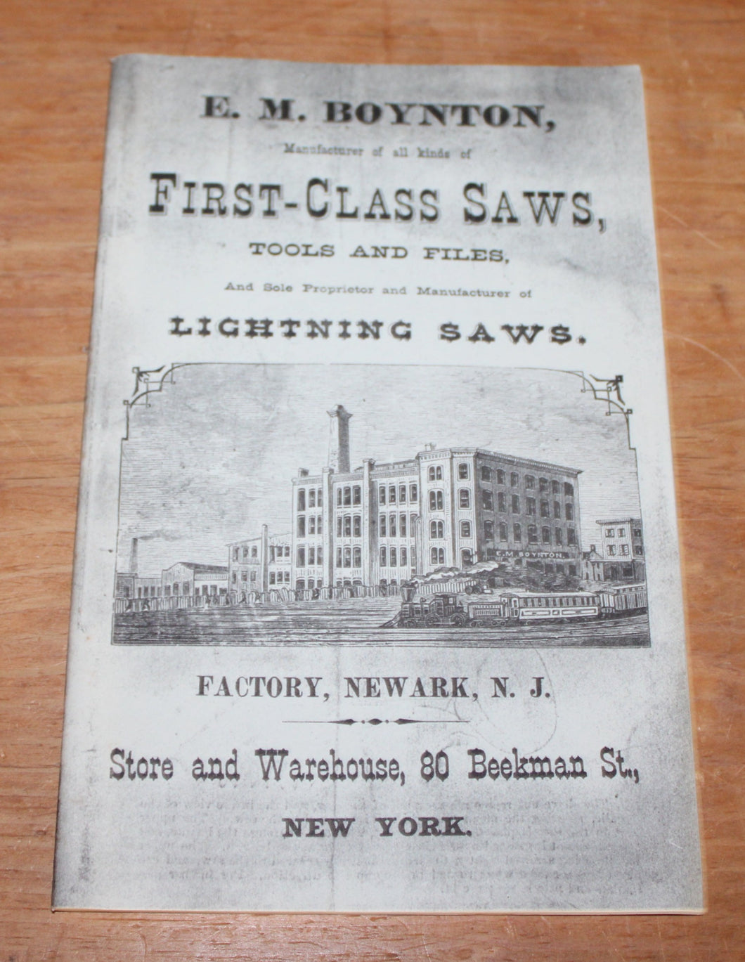 E.M.Boynton's Saw Works 1876 Catalog