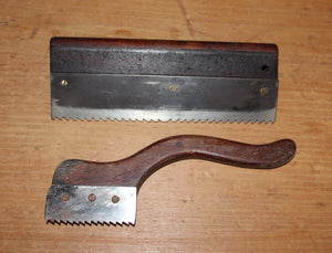 Two Antique Wood Handled Stair Saws