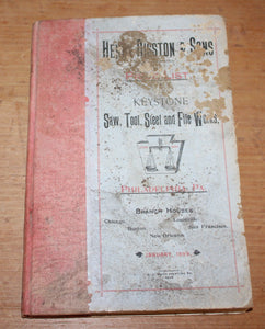 Original Henry Dissston &amp; Sons 1899 Price List