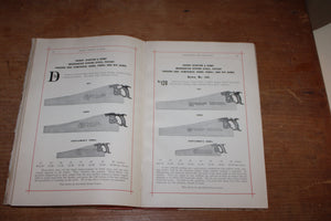 Original Henry Dissston &amp; Sons 1899 Price List