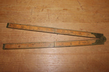 Load image into Gallery viewer, Fine + Vintage STANLEY Ruler No. 82 Boxwood &amp; Brass Folding Rule
