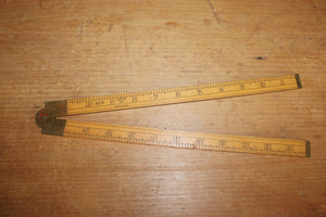 Vintage Stanley Sweetheart No.18 USA Boxwood Folding 24" ruler