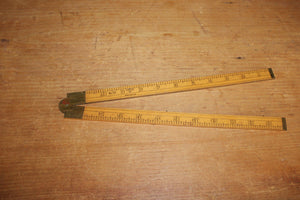 Vintage Stanley Sweetheart No.18 USA Boxwood Folding 24" ruler