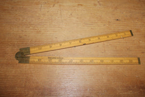 Vintage Stanley Sweetheart No.18 USA Boxwood Folding 24" ruler