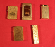Load image into Gallery viewer, Lot of 10 vintage CIGARETTE LIGHTERS/Match case and Book
