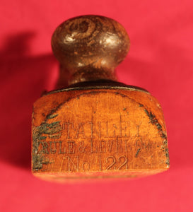 Vintage Stanley 8" No 122 Liberty Bell Smooth Wood Plane 1892 Transitional