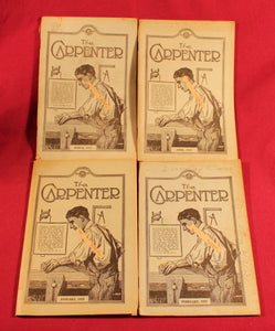 Vintage Lot Of 13 Antique “The Carpenter” Magazine Trade Journals 1927-1930