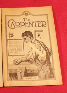 Vintage Lot Of 13 Antique “The Carpenter” Magazine Trade Journals 1927-1930