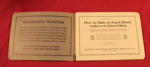 Vintage and Original "How to Make an 8-inch Bench Lathe in the School Shop"