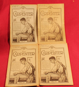 Vintage Lot Of 14 Antique “The Carpenter” Magazine Trade Journal 1925 & 1926
