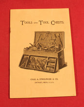 Load image into Gallery viewer, Vintage 1895 Chas. A. Strelingre &amp; Co. Catalog “Tools and tool Chests”
