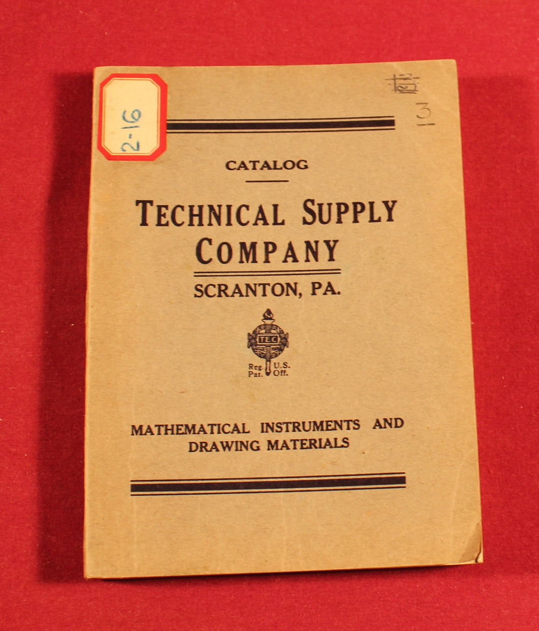 Vintage Technical Supply Co Catalog, Edition 1913 Illustrated