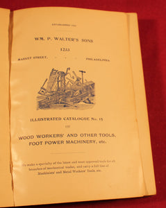 Wood Worker's Tools Wm. P. Walter's Sons Cat. 15