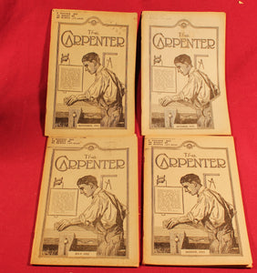 Vintage Lot Of 14 Antique “The Carpenter” Magazine Trade Journal 1925 & 1926