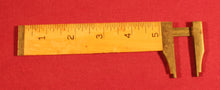 Load image into Gallery viewer, Vintage STANLEY No. 136 1/2 Carpenters Boxwood &amp; Brass Caliper Rule
