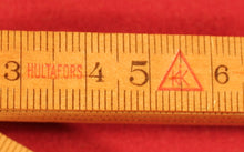 Load image into Gallery viewer, Hultafors Sweden Rare Metric Wood Carpenters Folding Rule Yard Stick
