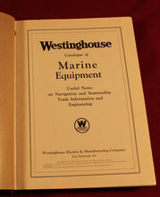 Load image into Gallery viewer, Vintage 1925-26 Westinghouse Apparatus for Marine Application - catalog manual booklet
