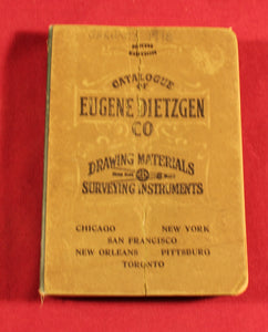 Catalogue of Eugene Dietzgen Co. 9th Edition 1912 Rare