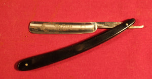 Antique Set of Seven Vintage & Rare Straight Razors In Leather Case