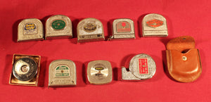 Vintage Lot Of 9 small tape measures, Stanley, K+E, and more