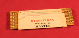 Vintage Interlox Master Rule No. 106 Master Slide Rule 72" Wood Ruler