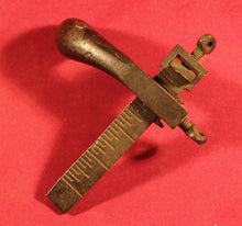 Load image into Gallery viewer, Vintage CS Osborne Pistol Grip Leather Tool Draw Gauge Knife Metal Grip
