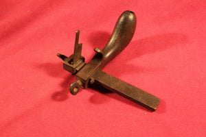 Vintage CS Osborne Pistol Grip Leather Tool Draw Gauge Knife Metal Grip