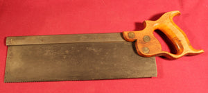 Vintage Back Saw F.H.Wellman Cincinnati, Ohio