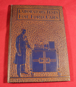 Vintage Hardbound 1938 LABORATORY TESTS FOR FORD CARS