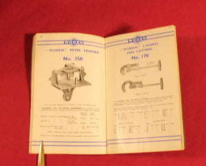 Vintage and Original Woden Tool Catalogue Engineers and Joiners Tools