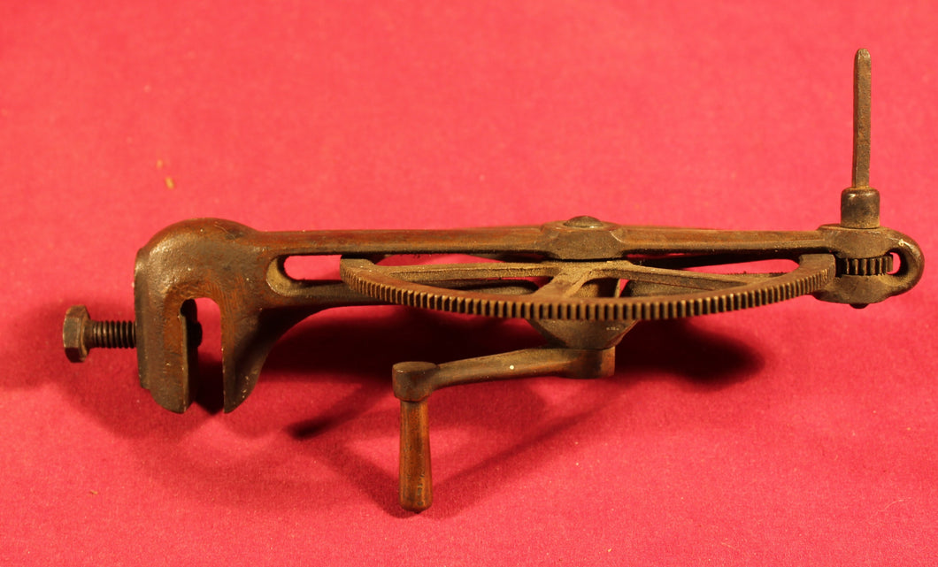 Unusual Antique Cast Iron Hand Crank Farm Tool What Is It?