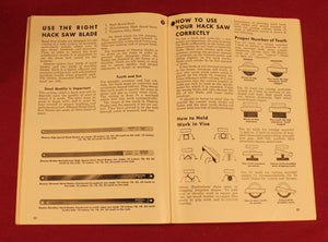 Vintage DISSTON Saw Tool and File Manual c1947, Original