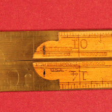 Load image into Gallery viewer, Vintage Stanley Rule &amp; Level Co. #78 1/2 FULL BRASS BOUND 2 Foot 4 Fold Ruler
