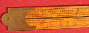 Vintage Stanley Rule & Level Co. #78 1/2 FULL BRASS BOUND 2 Foot 4 Fold Ruler