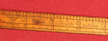 Load image into Gallery viewer, Vintage Stanley Sweetheart No 36 1/2 Folding Ruler With Caliper +12 Inch Rule
