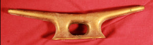 VINTAGE ANTIQUE BRASS CLEAT 12 1/2” LONG / 2 HOLE FOR VINTAGE BOAT