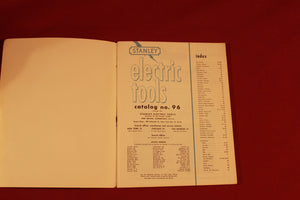 Vintage & Original 1952 Stanley Electric Tools - Built for Industry Catalog No. 96