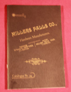 Millers Falls Company - 1894 Edition General Line Catalog