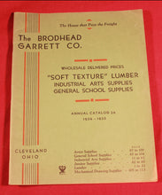 Load image into Gallery viewer, Vintage 1934-35 Brodhead Garrett Co. Equipment Supply Catalog #34 Cleveland Ohio
