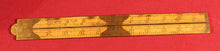 Load image into Gallery viewer, Vintage Stanley Rule &amp; Level No. 78 1/2, Boxwood and Fully Brass Bound Ruler, 2&#39; 4 Fold Rule
