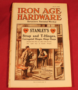 Vintage 1912 Iron Hardware Age Magazine With Lots of Tool Ads