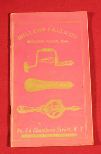 Millers Falls Company Catalog 1878 Reprint