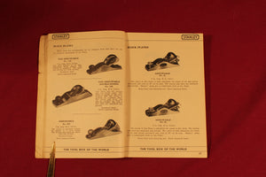 Stanley Tools Catalogue No 22 – 1952 Sheffield, England