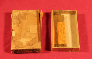 New Stanley Rule No. 36 Boxwood & Brass Caliper 6" Folding Vintage Ruler