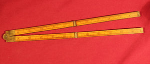 Antique/Vintage Stephens & Co. Riverton CT. NO. 42 1/2 Folding 24" Rule