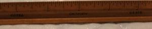 Dietzen No. 41626A Triangular Open Divided Architect's Scale Boxwood Ruler
