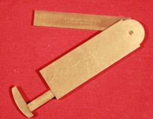 Patented German Silver Folding Rule by E.P.Johnson Rule Company No. 46