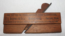 Load image into Gallery viewer, Antique Vintage (ca) 1890s Burrowes Patent Screens Wooden Hand Plane
